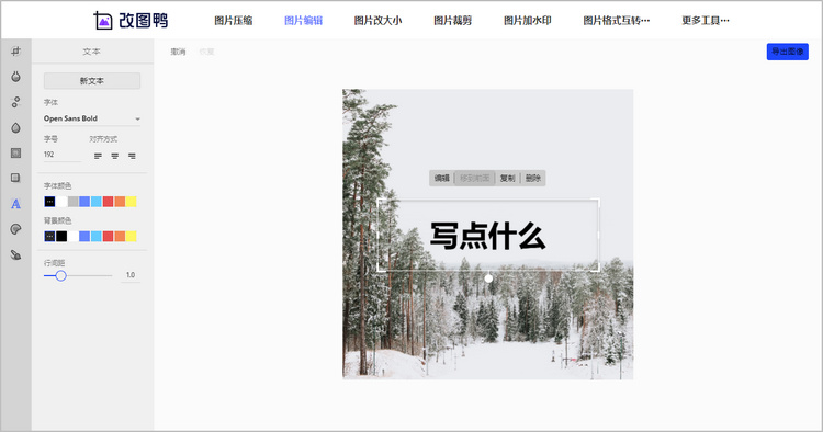 在线加字图片步骤1